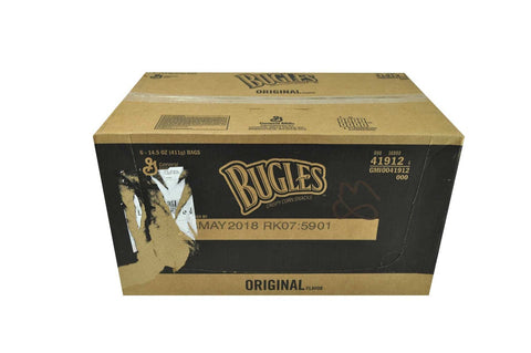 Bugles Original Crispy Corn Snacks, 14.501 Ounce -- 6 per case.