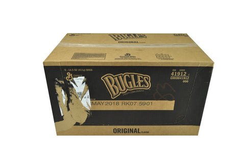Bugles Original Crispy Corn Snacks, 14.501 Ounce -- 6 per case.