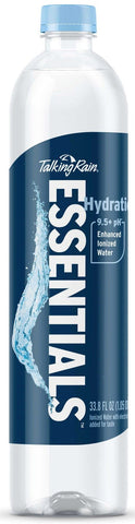 Talking Rain Essentials Hydration Enhanced Ionized Water, 33.8 Fluid Ounce -- 12 per case