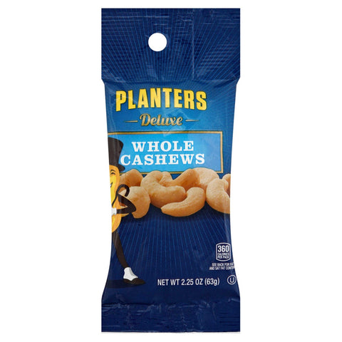 Planters Deluxe Cashew Nut, 2.25 Ounce -- 72 per case.