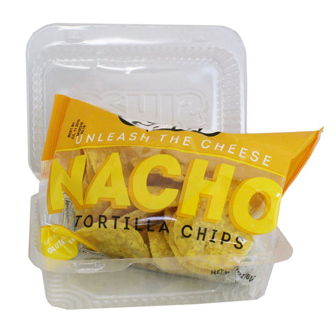 Gehls Tortilla Chips with Plastic Tray - 3 oz. bag, 30 per case