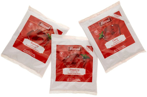 Royal Assorted Red Gelatin, 24 Ounce -- 6 per case.
