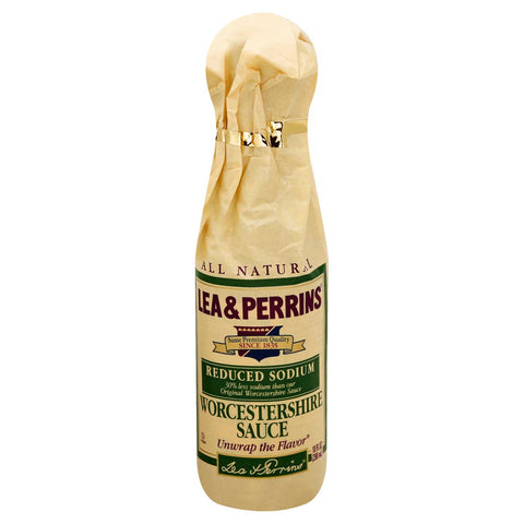 Lea and Perrins Reduced Sodium Worcestershire Sauce, 10 Ounce -- 6 per case.