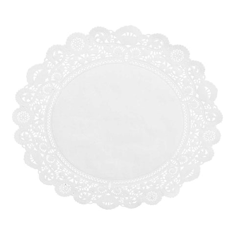 Lapaco Normandy Lace White Paper Doilie, 16 inch -- 250 per case.
