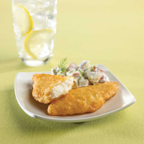 King and Prince Mrs.Fridays Tavern Battered Cod Fillet, 10 Pound.