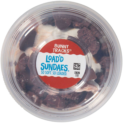Blue Bunny Loadd Sundaes Bunny Tracks Cup, 8.5 Fluid Ounce -- 12 per case