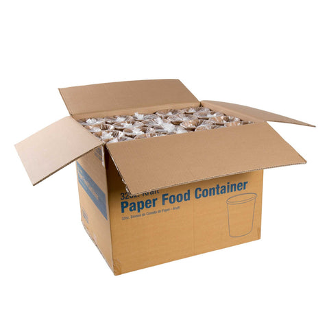 Royal Kraft Paper Food Container, 32 Ounce -- 500 per case.
