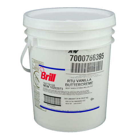 Brill Light 'N Fluffy Vanilla Buttercream Icing, 35 Pound.