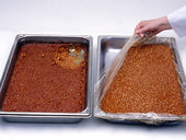 M and Q Packaging Corp PanSaver Hotel Ovenable Pan Liner - Medium and Shallow, 34 x 12 inch -- 500 per case.