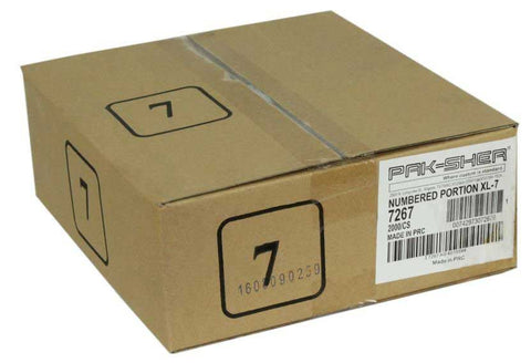 Pak Sher Extra Large Number 7 Portion Control Bag -- 2000 per case.