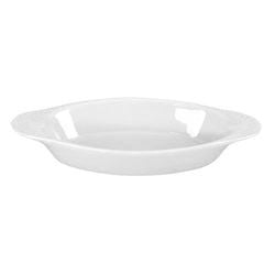 Vertex China Market Buffet Collection Porcelain White Oval Welsh Rarebit, 8 Ounce -- 36 per case.