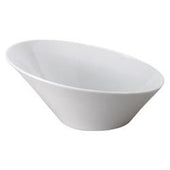 Vertex China Signature Collection Porcelain White Incline Bowl, 9.25 x 9 x 4 1/8 inch -- 12 per case.