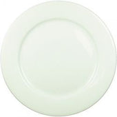 Vertex China Radiance Undecorated Porcelain White Wide Rim Plate, 9 inch -- 24 per case.