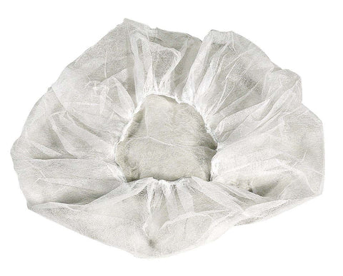 24 White Flat Pack Bouffant -- 10 case -- 100 count.