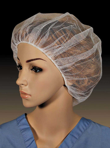 Cellucap White Nylon Honeycomb Hair Net, 24 inch - 100 per pack -- 10 packs per case.