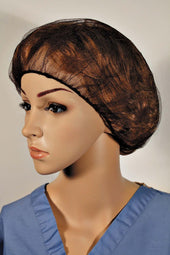 Cellucap Brown Nylon Honeycomb Hair Net, 24 inch - 100 per pack -- 10 packs per case.