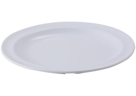 Winco Melamine White Round Plate, 10.25 inch Dia. -- 12 per case