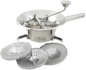 Winco Medium Size Food Mill with 3 Graters, 2 Quart