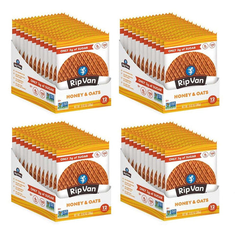 Rip Van Singles Low Sugar Honey and Oats Wafel, 1.16 Ounce -- 48 per case