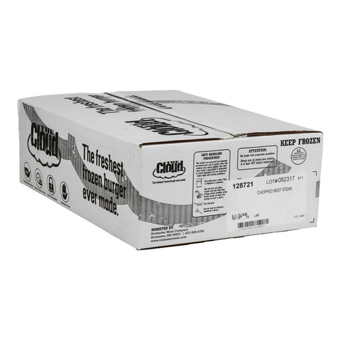 Cloud 2 1 Chopped Beef Steak Patty, 8 Ounce -- 30 per case.