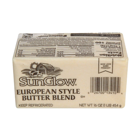 Ventura Foods SunGlow European Style Butter Blend Margarine, 1 Pound -- 36 per case.