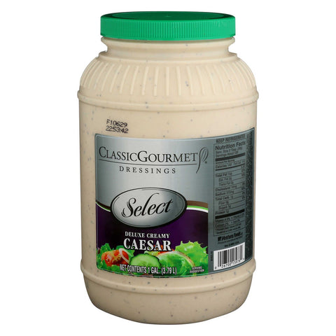 Ventura Foods Classic Gourmet Select Deluxe Creamy Caesar Dressing, 4 Gallon.