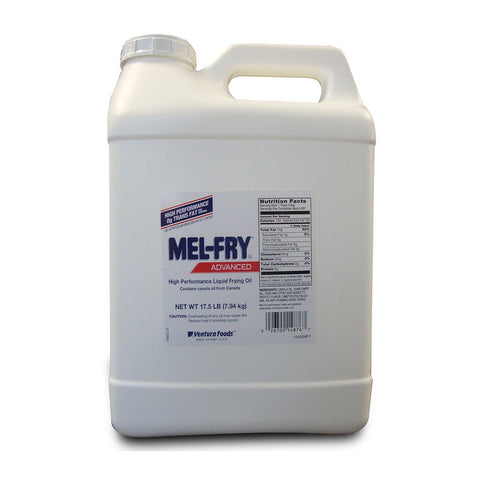 Mel Fry Advanced Trans Fat Free Canola Liquid Frying Oil, 17.5 Pound -- 2 per case.