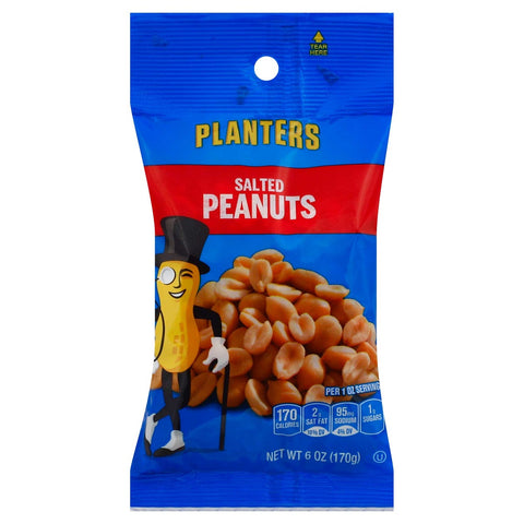 Kraft Planters Salted Peanut, 6 Ounce -- 12 per case.