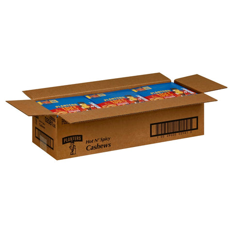 Planters Hot N Spicy Cashews Snack Nuts, 2.25 Ounce Tube -- 30 per case.