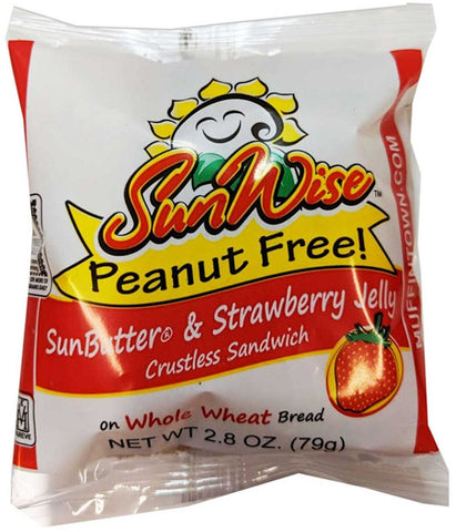 Sunwise sunButter and Strawberry Jelly Sandwich -- 96 per case.