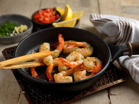 FPI Cooked Peel and Devein 26-30 Tail On Cooked White Shrimp, 2 Pound -- 5 per case.