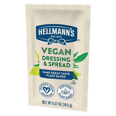 Hellmann's Vegan Mayonnaise Dressing and Spread Sachet, 0.37 Ounce -- 160 per case