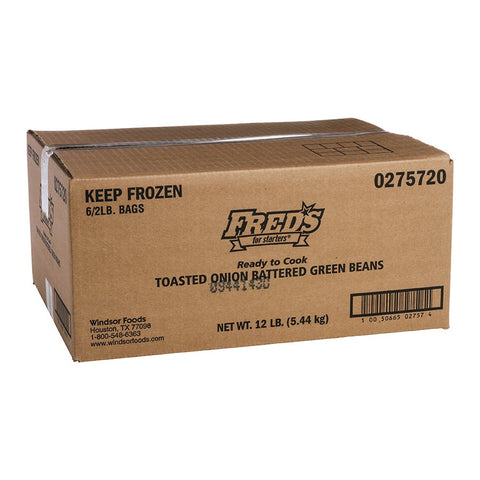 Windsor Freds Toasted Onion Battered Green Beans Fry, 2 Pound -- 6 per case.