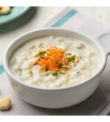 Campbells Frozen Condensed New England Clam Chowder - 4 lb. tray, 3 per case