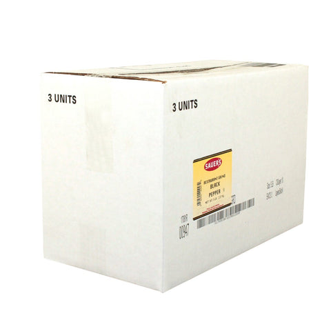 C.F. Sauer Foods Restaurant Grade Black Pepper, 5 Pound -- 3 per case.