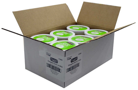 Tulkoff Chopped Garlic in Oil - 32 oz. container, 6 per case