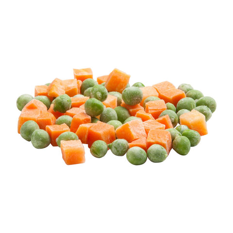 Simplot Peas & Diced Carrots - 40 oz. package, 12 packages per case