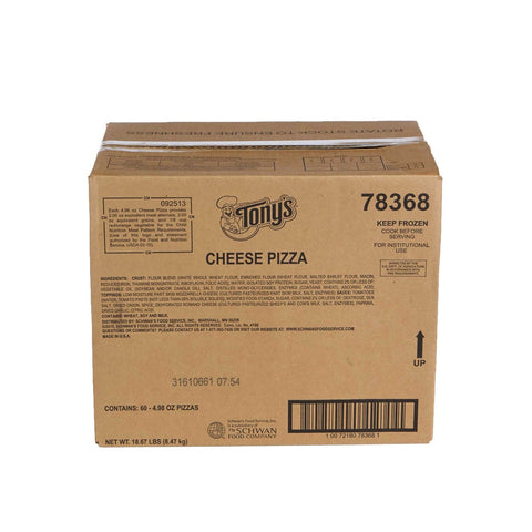 Tonys Deep Dish 100 Percent Mozzarella Cheese Pizza, 5 inch -- 60 per case.