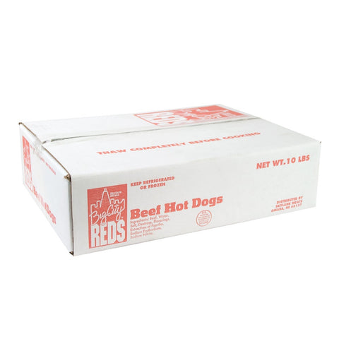 Skylark Big City Reds All Beef Hot Dog, 2.5 Pound -- 4 per case.