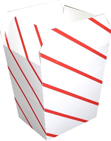 Dixie Red Stripe Small Scoop Style Box -- 1000 per case.