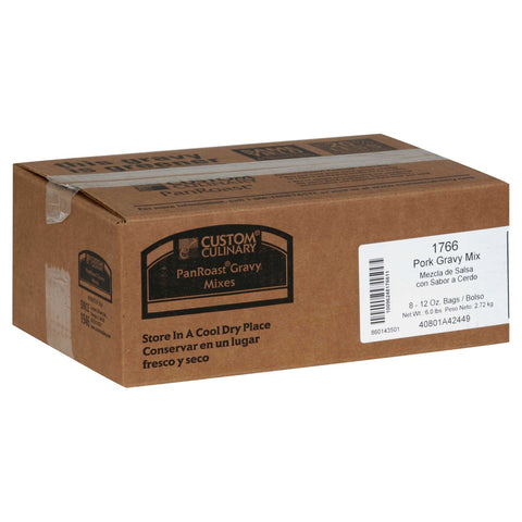 Custom Culinary PanRoast Pork Flavored Gravy Mix, 12 Ounce -- 8 per case.