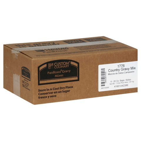 Custom Culinary PanRoast Country Gravy Mix, 20 Ounce -- 6 per case.