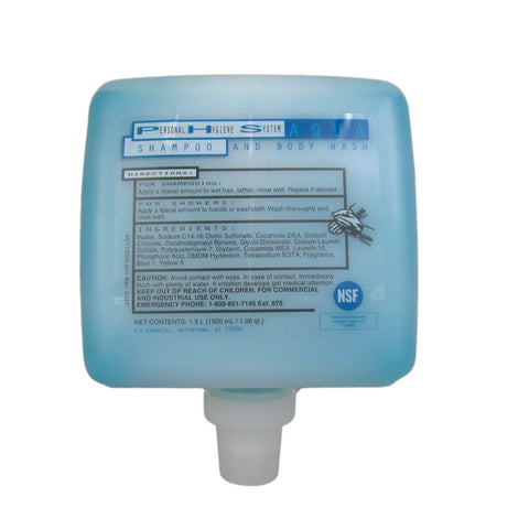 US Chemical Aqua Shampoo and Body Wash 064691, 1500 Milliliter -- 4 per case.