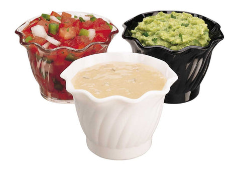 Camwear Swirl Bowl, Black, 5 Ounce -- 24 per case.