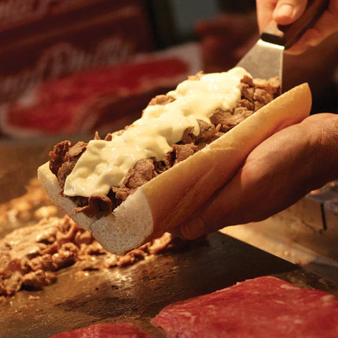 Original Philly Cheesesteak Frankly Philly Seasoned Beef Sandwich Slices, 4 Ounce -- 40 per case