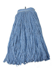 Impact Products Layflat Blue Regular Screw Type Cut End Blend Wet Mop Head, 16 Ounce -- 12 per case.