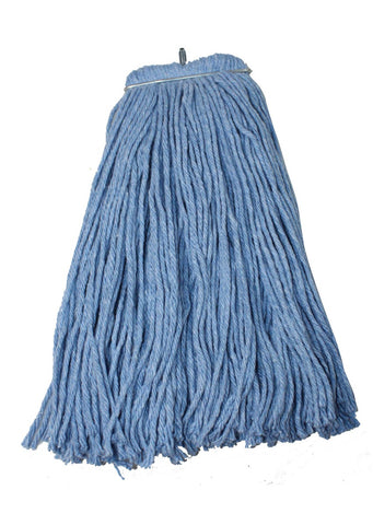 Impact Products Layflat Blue Regular Screw Type Cut End Blend Wet Mop Head, 24 Ounce -- 12 per case.