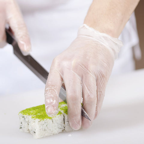 Handgards Extra Large Standarad Clear Vinyl Disposable Glove -- 10 per case.