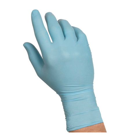 HandGards Nitrile Large Blue Disposable Glove -- 400 per case.