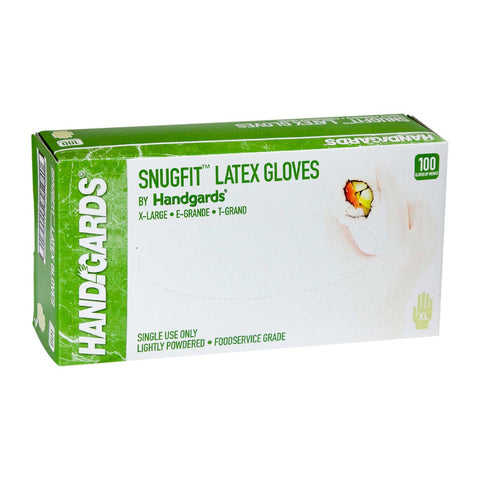 Glove (Latex Disposable Gloves) Powdered, Extra Large, Ivory, 4 Case --- 100 Count
